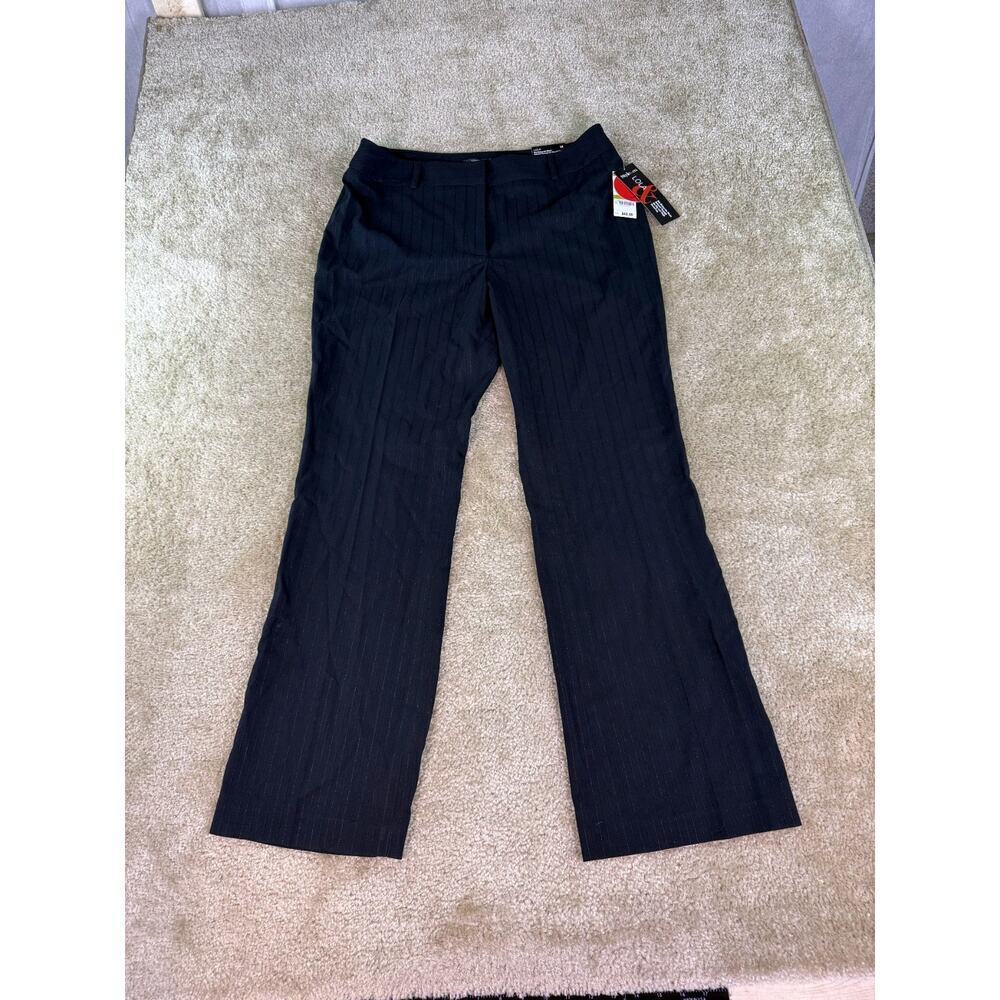 Style & Co Lola Dress Pants Womens 14 Striped Flared Leg Career NEW D464